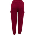 Rennactive London  New Ladies Cargo Combat Stretch Casual Trousers Womens Slim Fit Sport Joggers  Maroon